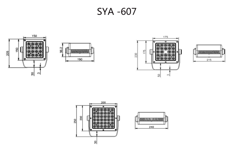 Green and environmentally friendly LED outdoor floodlights