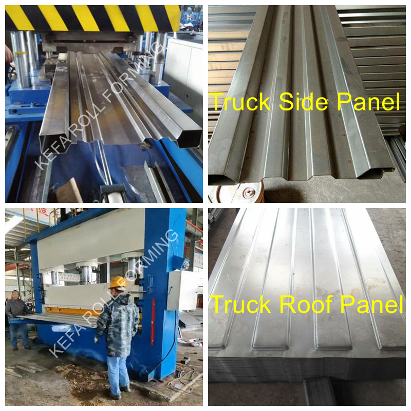 High quality Size Corten A steel galvanized face shipping container bottom side rails making machine