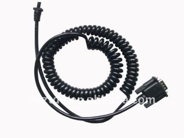 PU / PVC Coil cable DB9 connector