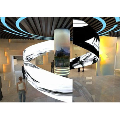 Flexible Advertising Display Curved Indoor LED Poster