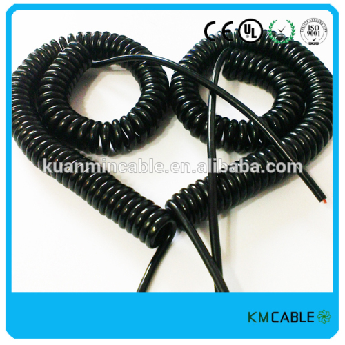 Shanghai produced PU coated temperature spiral cable