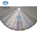 톱니 모양의 웨이브 톱니가 있는 300-500mm 다이아몬드 톱날