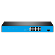 9-Port Realtek PoE Switch for CCTV Systems - High Quality Web Smart Managed Network Switch
