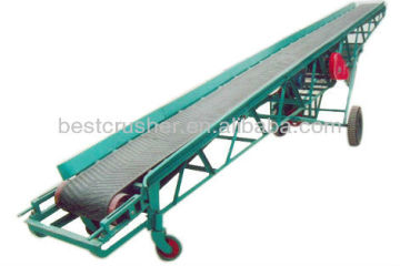 checkout counter with conveyor belt / corrugated belt conveyor / professional belt conveyor