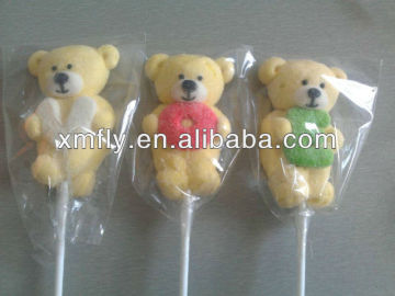 Bear sticks shape marshmallow pop lollipops confectionery