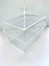 Durable injection-molded box for seed germination tray