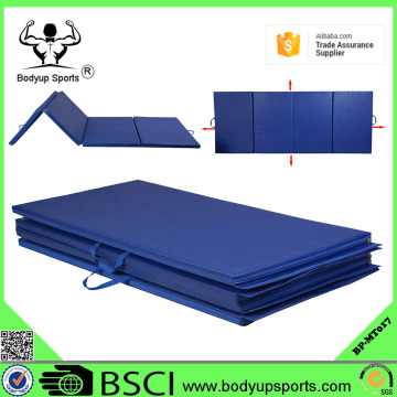 Gymnastics Gym Folding Exercise Aerobics Mats Blue Stretching Yoga Mat