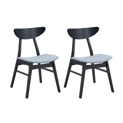 モダンな柔らかい布張りのキッチンサイドチェア 2 Modern Soft Upholstered Kitchen Side Chairs 2