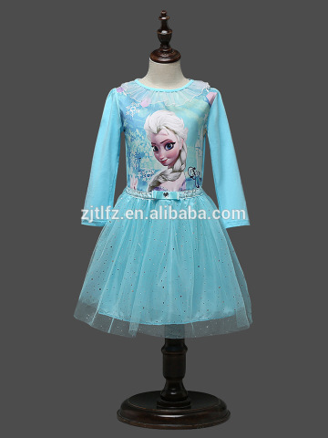 Wholesale alibaba fashion girl Frozen princess dress kid party dress in high quality