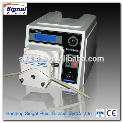 flow rates time and mensurable peristaltic pump