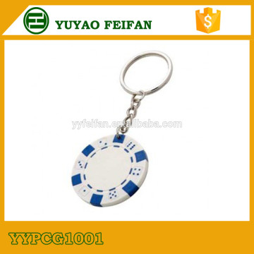 Fashion design casino poker chip key chain, keychain poker chips