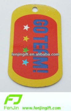 printed aluminium dog tags with ball chain