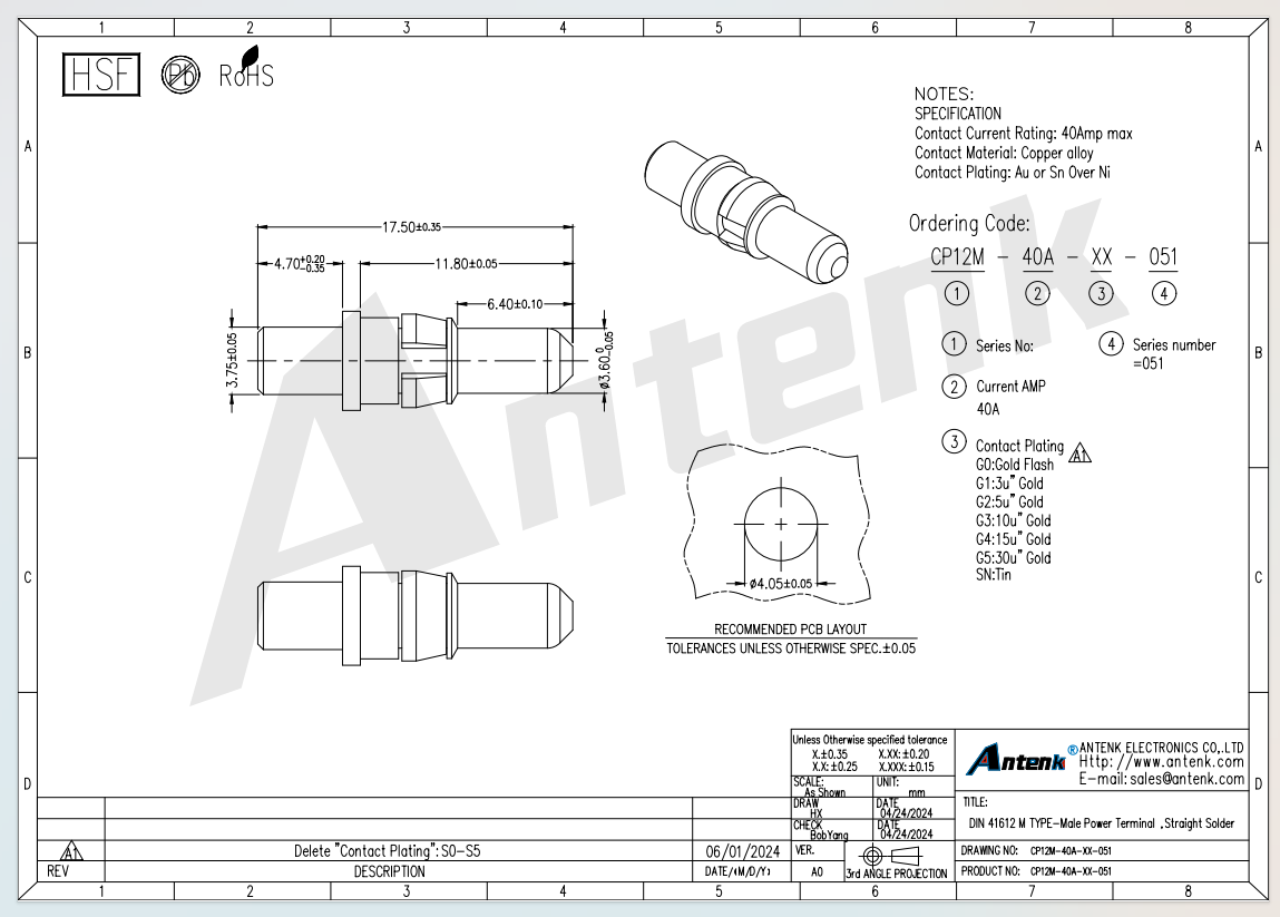 CP12M-40A-G0-051 CP12M-40A-G0-051