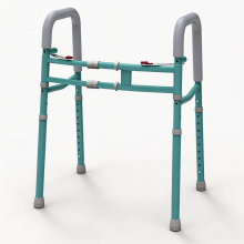 Stainless Steel Foldable Pediatric Walker in Tiffany Blue