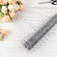 Silver Galvanized Hexagonal Craft Wire Mesh