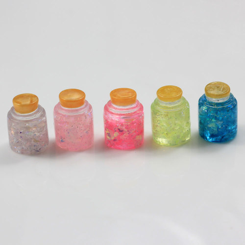 Großhandel Bunte Schöne Mini Slime Flasche Harz Charm Cabochon Perlen Roman für Zubehör Charms