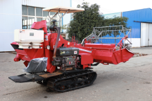 Rice and wheat mini harvester combine