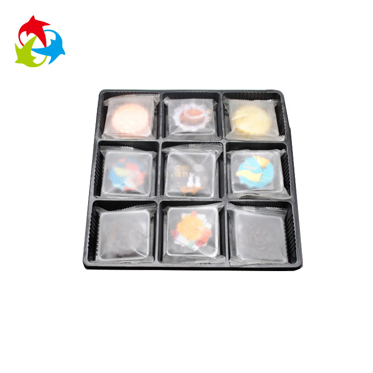 Black blister plastic biscuit insert tray