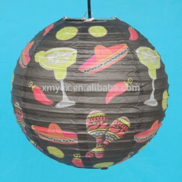 Hanging christmas custom printing hot sale paper lantern