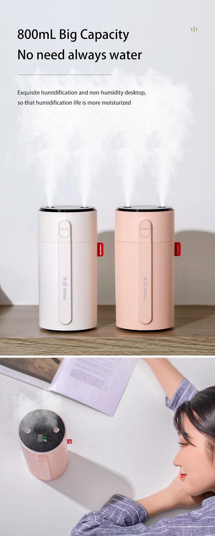 New Home Appliances Air Conditioning Appliances Portable Ultrasonic Humidifier Aromatherapy Air Humidifier