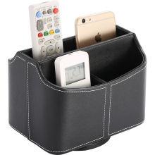 European Creative Leather Living Room Remote Controller Tea Table