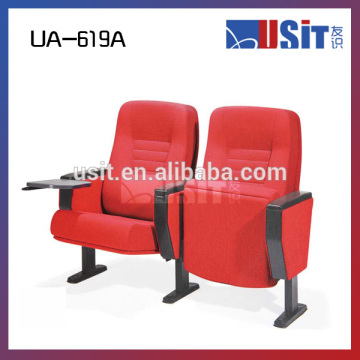 Push back auditorium seat