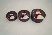 Hand-painted Snowman Customized Cosmetic Box