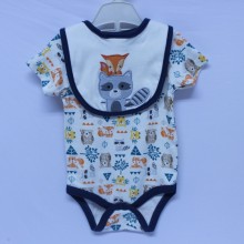 Custom baby clothing printing animal onesie underwear fashion baby onesie