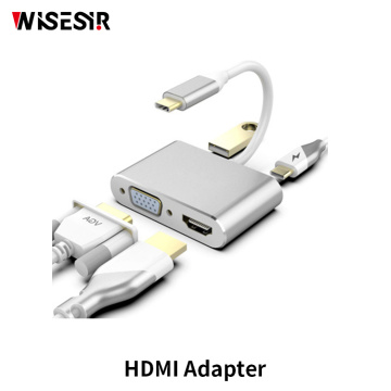 4 Ports HDMI VGA USB C 87W Power