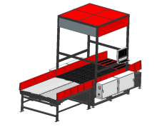 Vision-based parcel singulator and sorting equipment in express e-commerce warehouse logistics