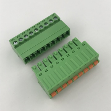 9pin male to female pluggable spring terminal block