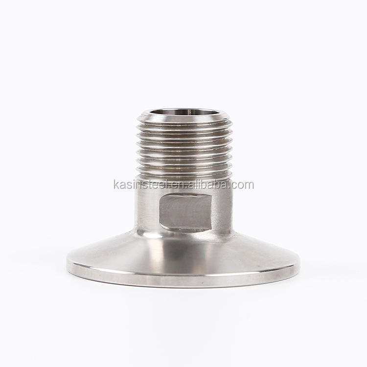 Stainless Steel Sanitary Forged Hexagonal Male Threaded Clamped Ferrule Adaptor