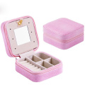 Coffret cadeau bijoux vitrine portable PU