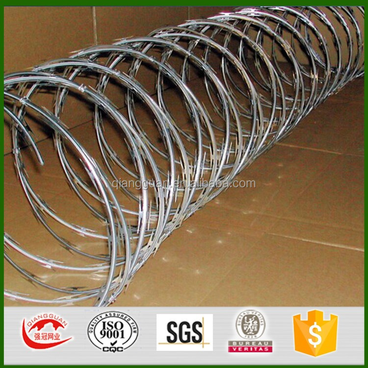 bto25 cbt60 cbt65 stainless steel 430 razor wire /bto30 razor wire mesh/bto22 concetina wire barrier