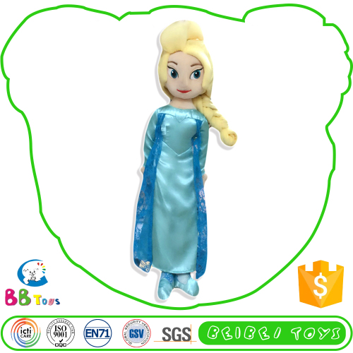Icti Audit Luxury Quality Good Prices Custom Made Funny Plush Toy Snow Queen Elsa Doll