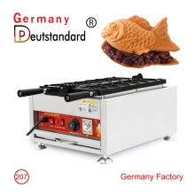 Mesin camilan mesin pembuat taiyaki 220V / 110V dengan stainless steel