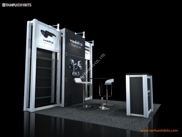 Industrial 10x10 3x3 Exhibition Stall Booth with Shelf or Shelving