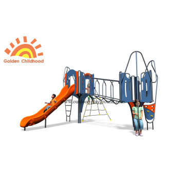 HPL Play Slide Structure Outdoor Playground Untuk Anak-Anak