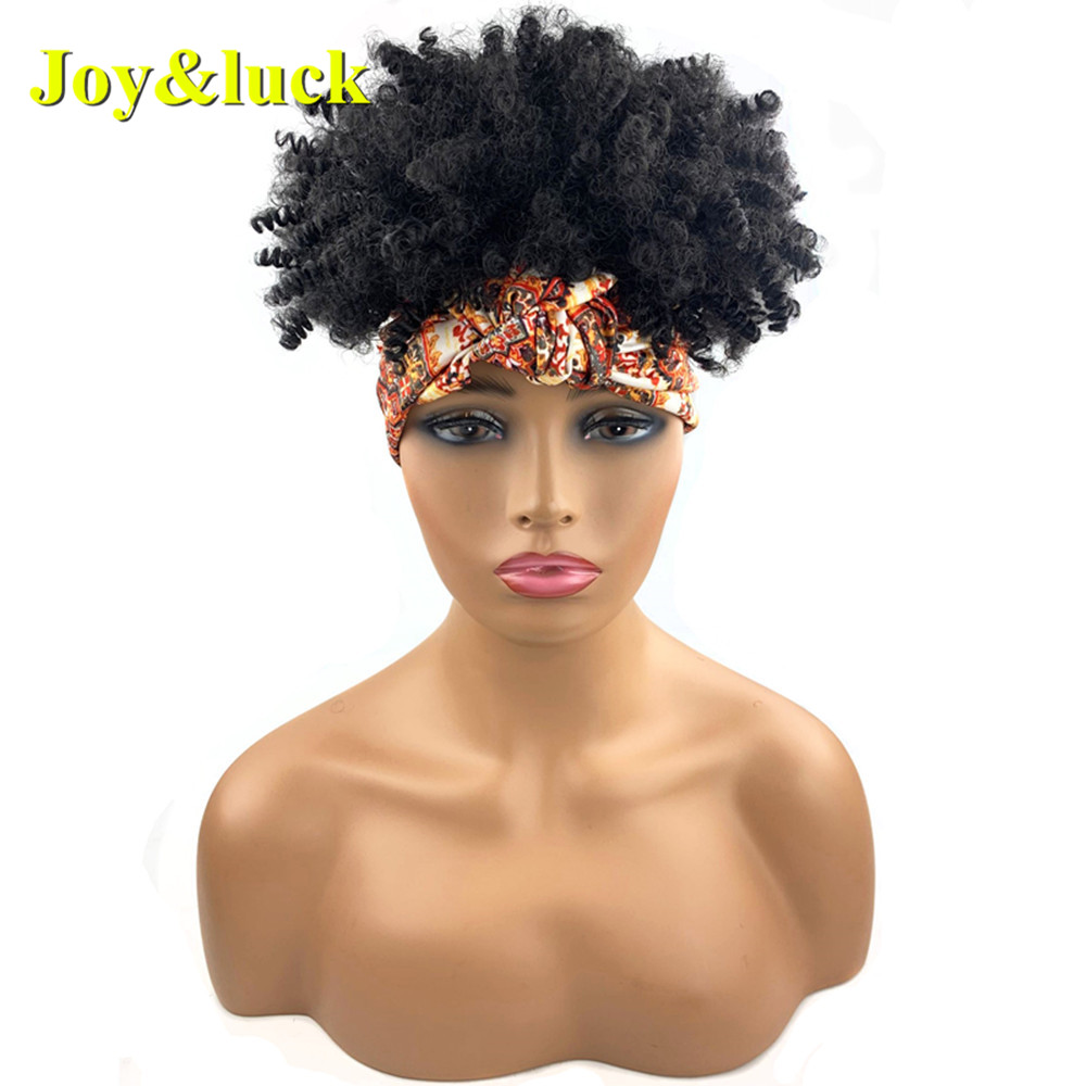 Wholesale Ladies Hair African Wave Hairband Ombre Black Hairband Natural Wavy Headband Wigs for Black Women Synthetic Hair Wigs