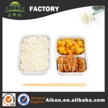 Wholesale takeaway smoothwall aluminum foil compartment container for food