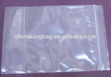 Virgin LDPE clear hazard LDPE zipper plastic bag