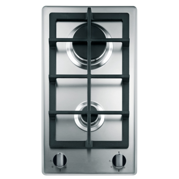 Gas Hob 2 Burner in Stainless Steel