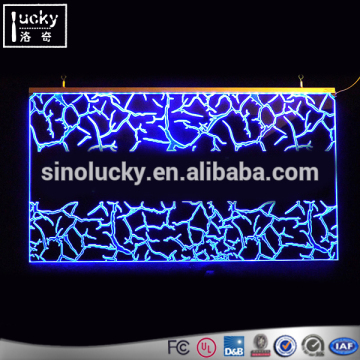 Remote neno control led lit sign logo printed in sign