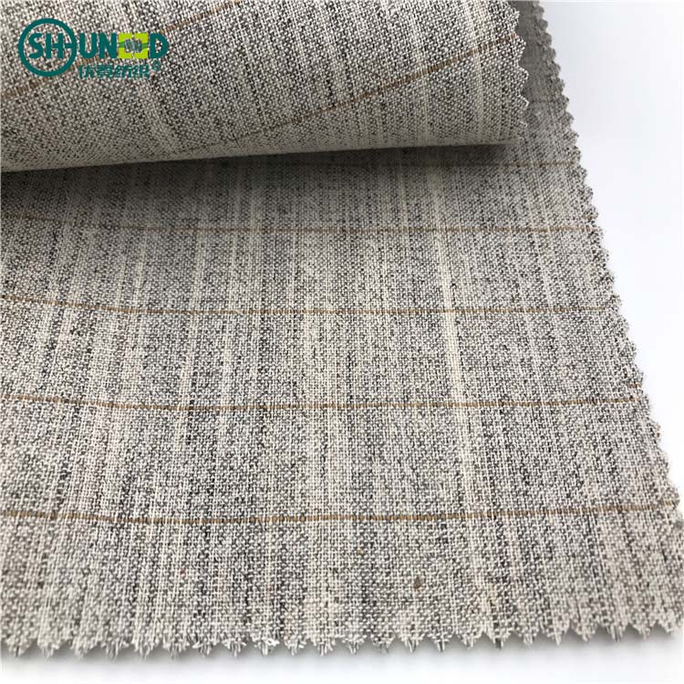 Natural horse hair interlinings and horse hair fabrics for suits and jackets