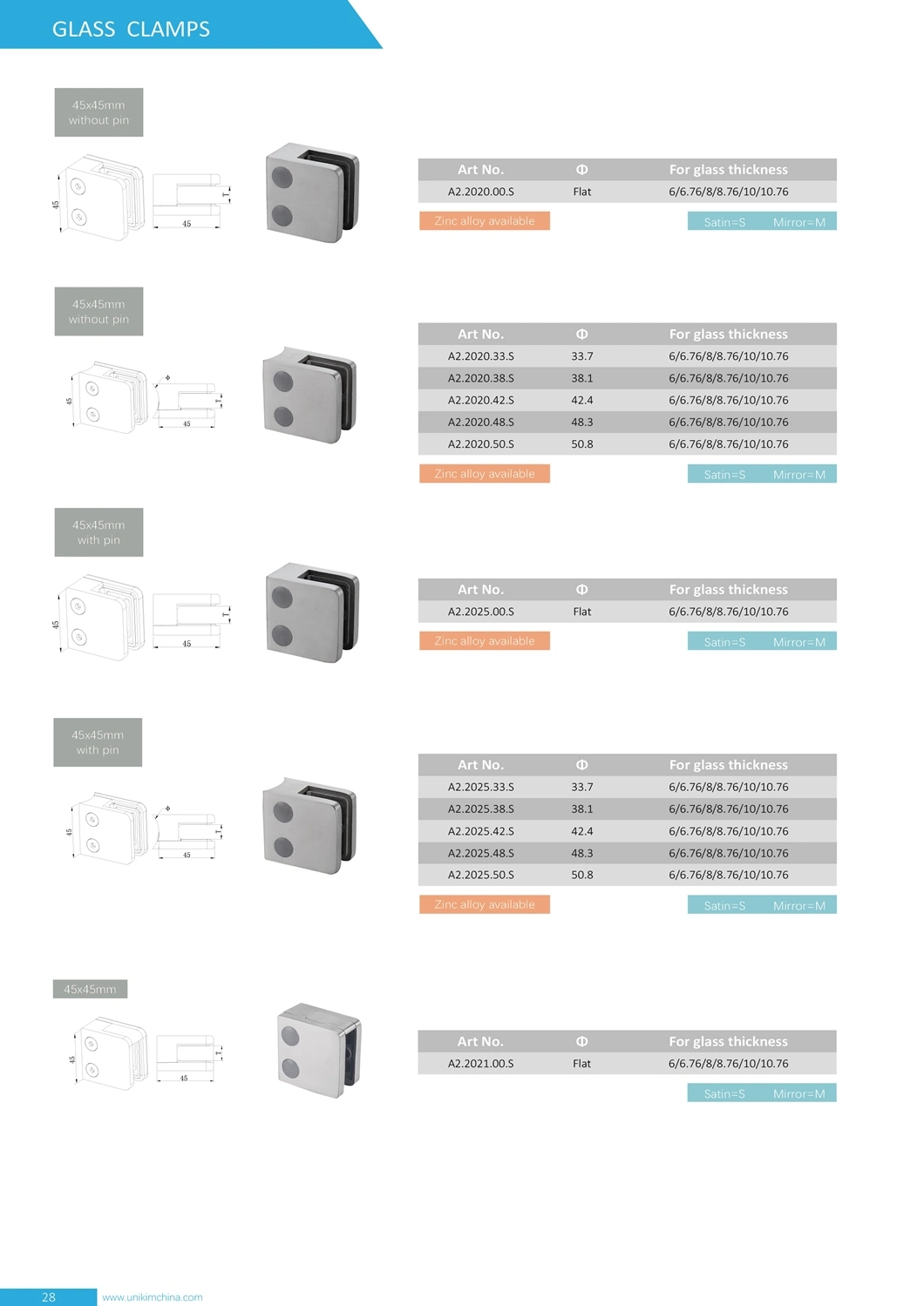 Customized Stainless Steel Railing Post/ Handrail Post/ Balustrade Post