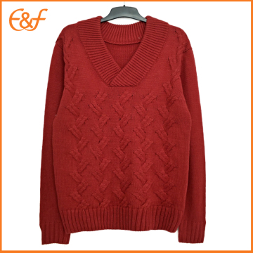 Heavy Gauge Cable Knit Sweater for Men