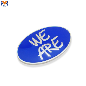 High end enamel small metal logo custom