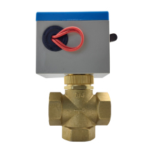 3 Way Motorized Electric Brass Globe Valve