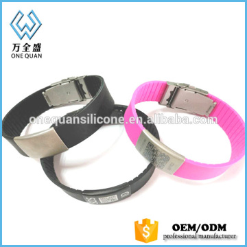 ID bracelets with stainless steel clasp