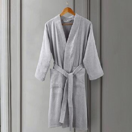 Nightdress da donna in pile di corallo fiore tagliato grigio